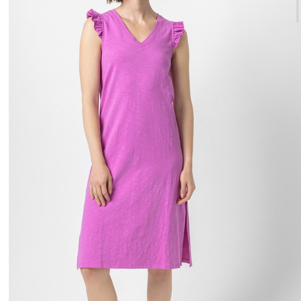 Lilla P flutter sleep midi dress size medium stretch cotton